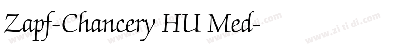 Zapf-Chancery HU Med字体转换
